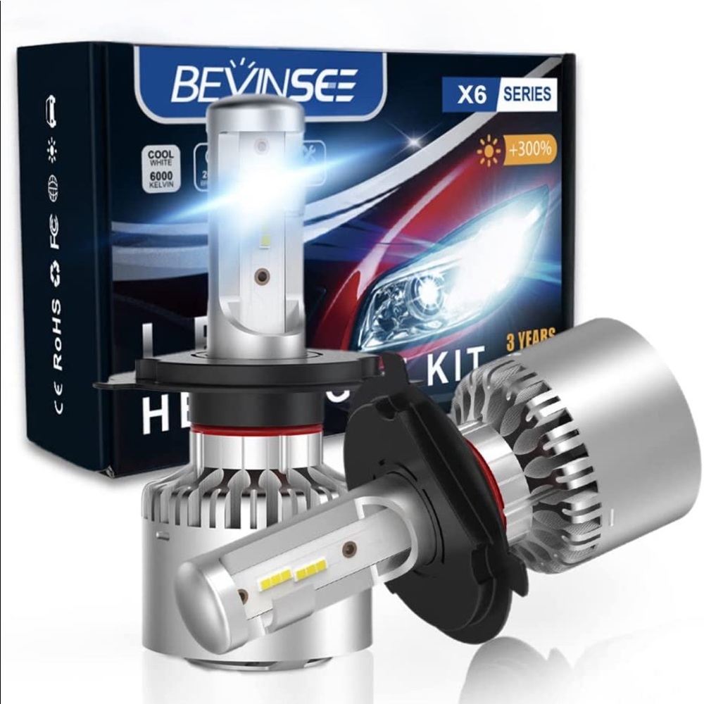 Bevinsee H4 LED Headlight Bulbs